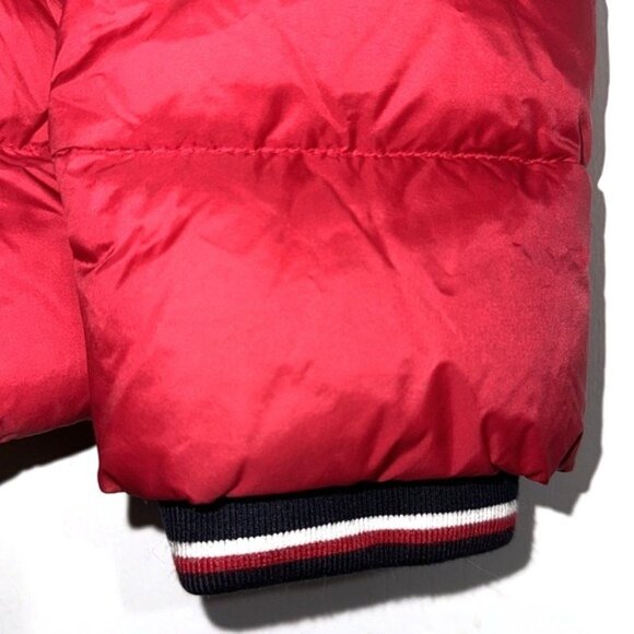 Tommy Hilfiger Red Quilted Puffer Jacket Womens S Lightweight Full Zip - Picture 4 of 6